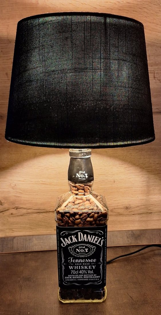 Jack Daniel's üveglámpa – fekete ernyő