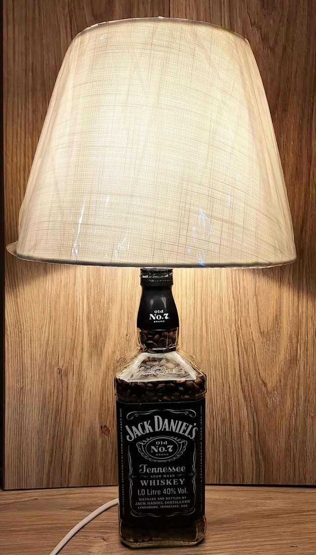 Jack Daniel's üveglámpa – krém ernyő